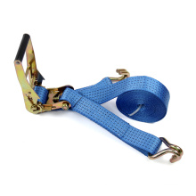 handle bag packing blue ratchet tie down strap